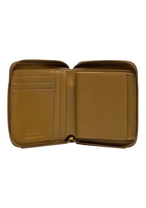 Portafoglio taylor mini zip around logo imprimè PINKO | Portafoglio | 100249 A1YBV68Q